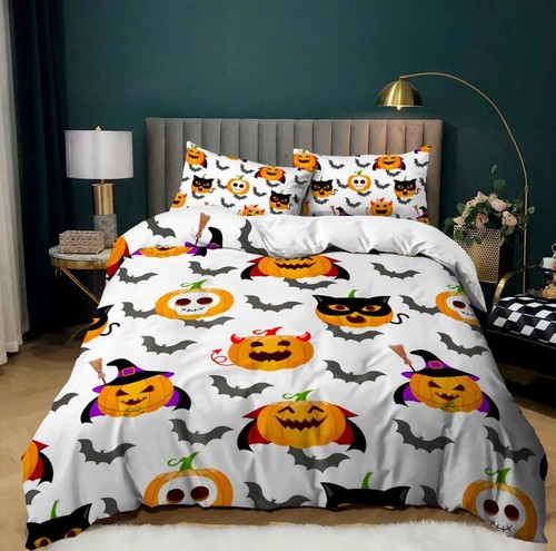 Bat spider pumpkin bedding - spider,