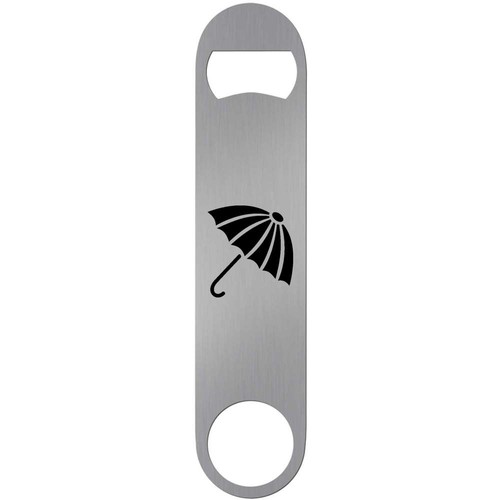 Open umbrella silhouette bar - silhouette',