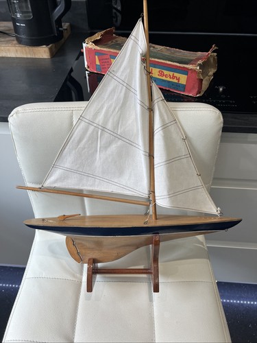 Vintage pond yacht restoration - vintage,