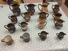 collection of lustre jugs