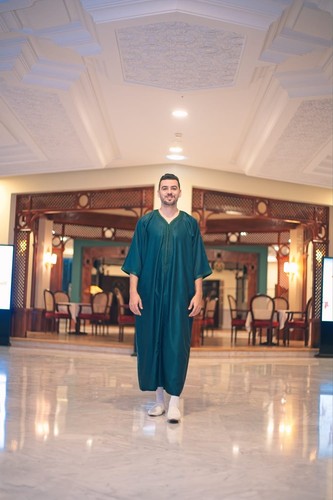 Men green moroccan gendurra - green,
