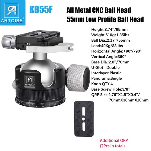 55mm heavy duty ball head - heavy,