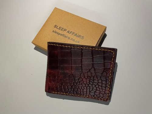Crocodile skin bifold - crocodile,