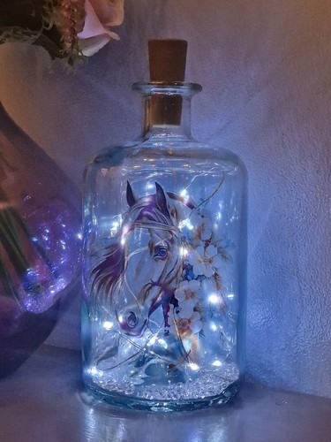 Light horse bottle lamp - light,