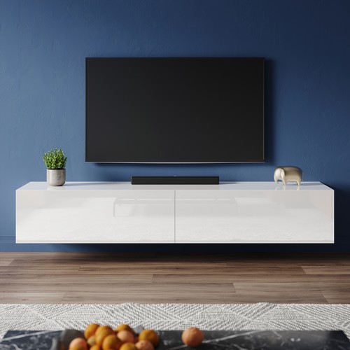 Wall floating white - white, high