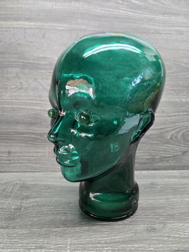 Vintage glass mannequin head - vintage,
