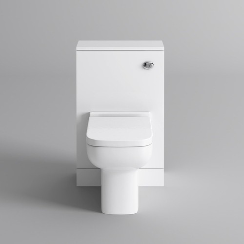 Toilet back wall - back, to