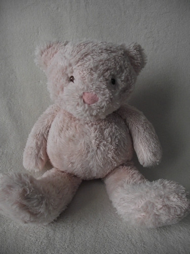 Mothercare pink teddy bear - 14",