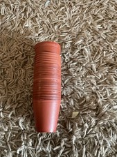Been Used 24 5cm 2” Assorted Brown Plastic Small Flower Pots Good Condition