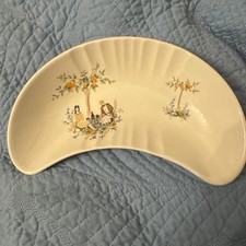  4 X Vintage Beswick  Kidney Shaped  Dish With A Pretty Design VGC
