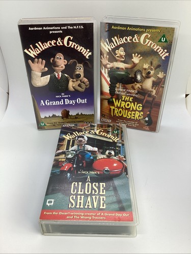 Wallace and gromit vhs video - wallace, gromit-vhs