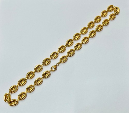 9ct yellow gold - yellow, anchor/