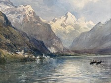 Water Colour Lake District Local Artist From Coniston H.R. Wilkinson 1950's