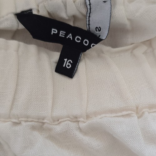 Peacocks white solid - white, ankle