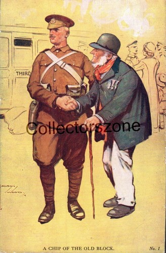 Ww1 patriotic postcard young - ww1,