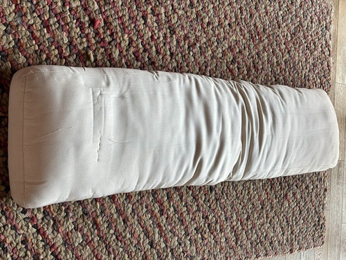 Cream body pillow bed bolster - cream,