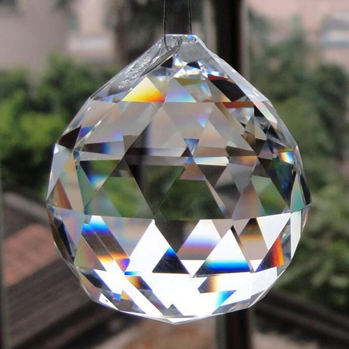 2pcs durable faceted - 2pcs, crystal