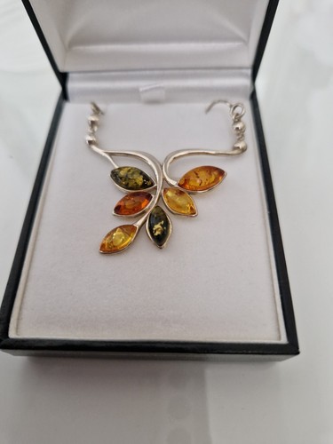 Sterling silver baltic - sterling, amber