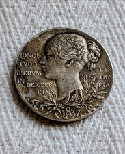 Queen Victoria 1837-1897 Diamond Jubilee Medal, Sterling Silver, 9.7g, 26mm