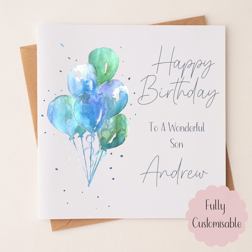 Male birthday card water - birthday,