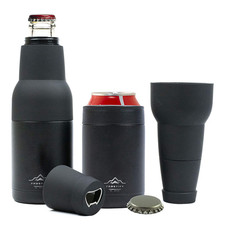 Beer Bottle Cooler 3-in-1 Insulated Double Vacuum Stainless Steel Can Cooler