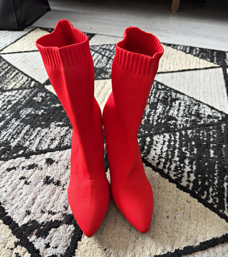 Women red sock - red,