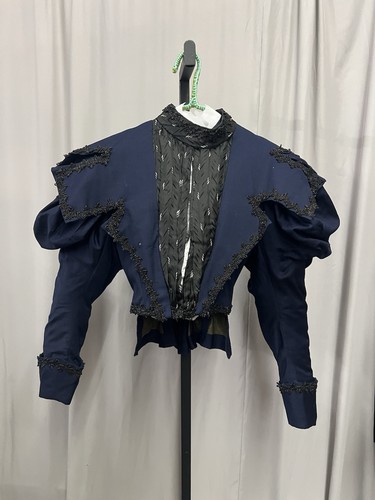 1890 royal blue bustle - 1890’s,