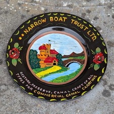 Vintage Barge Ware Canal Narrowboat Trust Ltd Hand Painted Art Craft China Plate