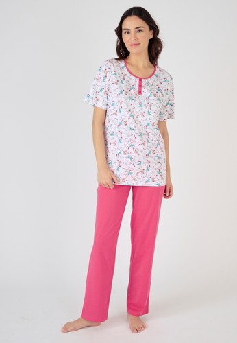 Short sleeve cotton pyjamas - sleeve,