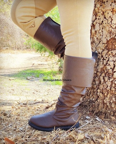 Brown mens over the knee - brown,