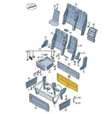 Caddy seat frame trim - vw,