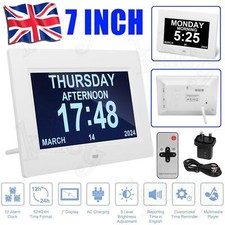 Digital Alarm Clock Calendar Datetime for Memory Loss Dementia Elderly Reminder