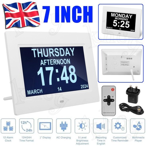 Digital alarm clock calendar - alarm,
