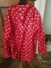 Babeskin girls lightweight showerproof coat, age 13, pink polkadot