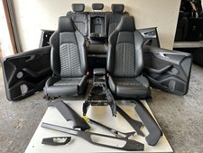 AUDI RS4 B9 COMPLETE CARBON FIBRE INTERIOR SET LEATHER FRONT HEATED RS SEAT