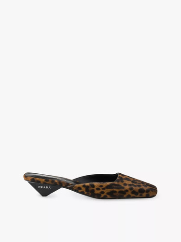 Prada show sabot - leopard, print