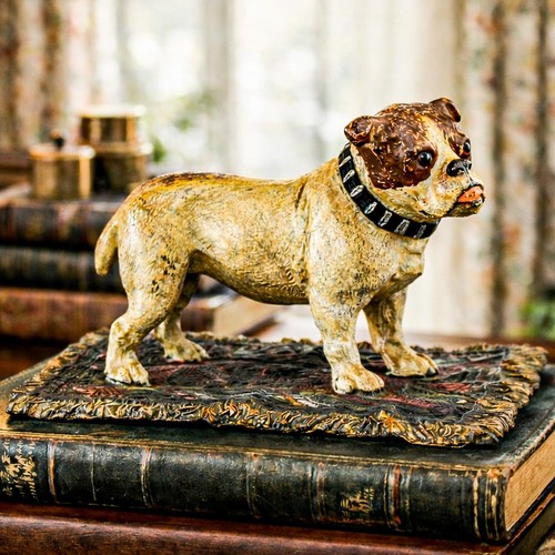 English bulldog figurine - bulldog,