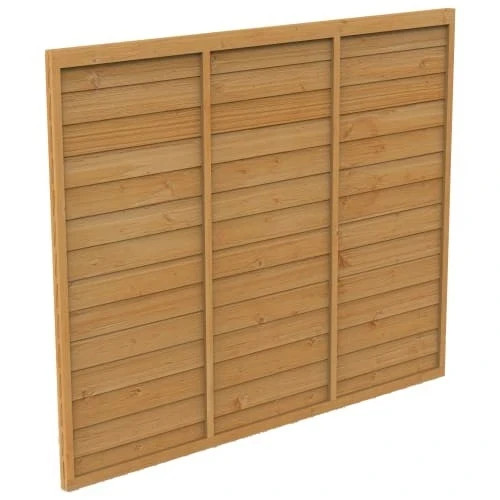 Overlap fence panel 6x5ft dip - fence,