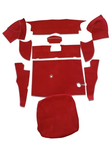 Claret red carrelli - carrelli, hessian