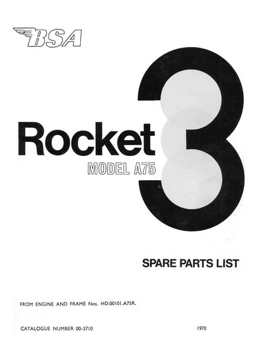 1970 bsa a75 rocket - (0384),