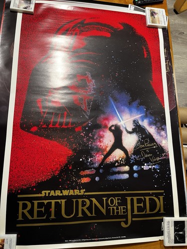Dave prowse autographed poster - dave,