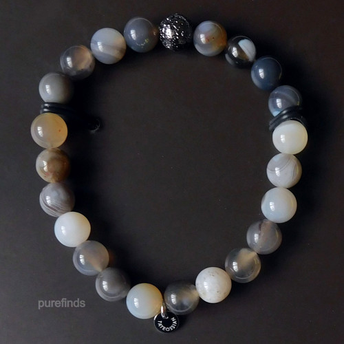 Tateossian london grey agate - london,