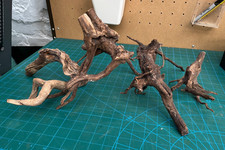 Fish Tank, Aquarium Natural Wood Red Moor Root Driftwood Decoration x4 Pieces