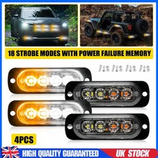 4x 4 LED Amber White Recovery