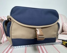 Vintage Retro Landor & Hawa Camera Bag Satchel Shoulder Bag Blue/Biege