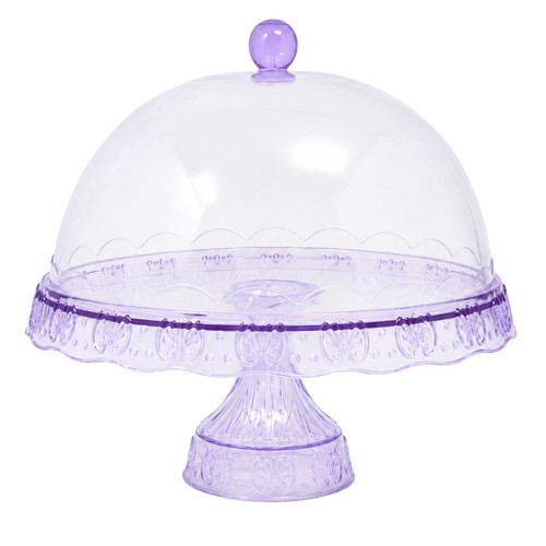 Cake stand with dome cover - with,