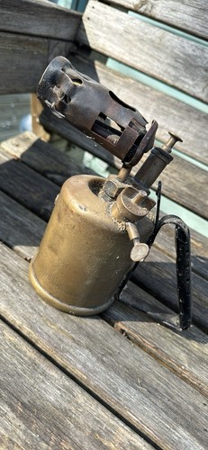Brass paraffin blow torch - paraffin,
