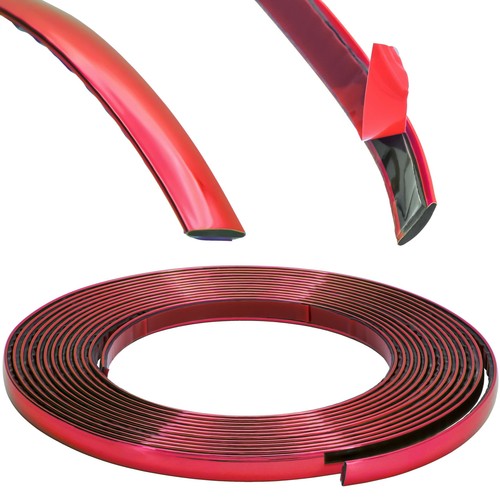 Trim 14mm red - red, metallic
