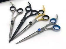 Professional Pet Dog Grooming Scissors ROUND TIP CURVED STRAIGHT J2 Shears