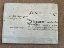 ANTIQUE GEORGE III INDENTURE